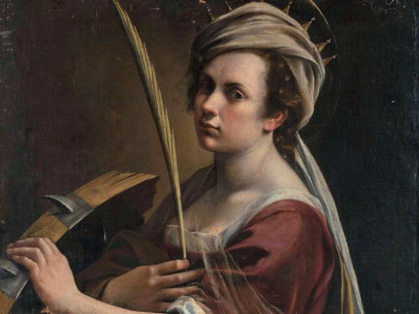 Artemisia Gentileschi, Self Portrait as Saint Catherine of Alexandria, 1615-17, Oil on Canvas, Collection of National Gallery, London