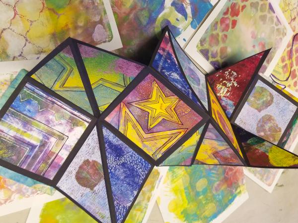 TEEN WORKSHOP: Gel Print Explosion Books 